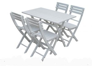 Bộ bàn ghế cà phê trắng