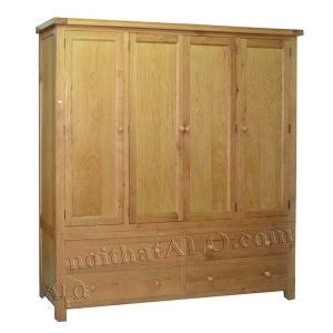 Tủ áo gỗ sồi Mỹ 2,0m